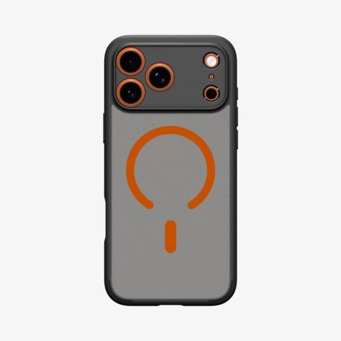 Spigen Ultra Hybrid Mag MagSafe - Etui do iPhone 17 Pro Max (Frost Black / Orange)