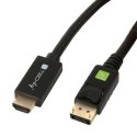 Techly ICOC DSP-H12-020 adapter kablowy 2 m DisplayPort HDMI Czarny