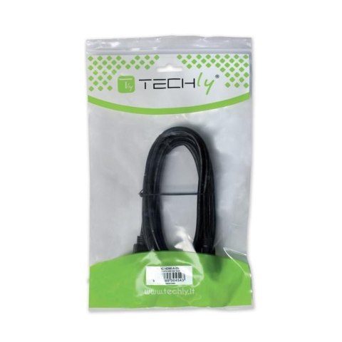 Techly ICOC DSP-H12-020 adapter kablowy 2 m DisplayPort HDMI Czarny