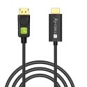 Techly ICOC DSP-H12-020 adapter kablowy 2 m DisplayPort HDMI Czarny