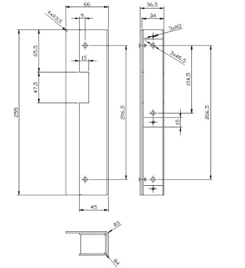 KASETA ELEKTRA SUROWA R3, R4, R5; 3378