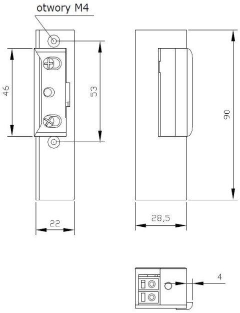 ZACZEP ELEKTRA R3 BEZ BLOK. LEWY; 1433