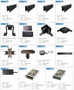 Konektor łącznik szynosystem magnetyczny 24V V-TAC