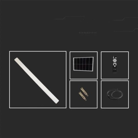 Oprawa hermetyczna solarna LED V-TAC 120cm 18W pilot IP65 VT-120018 3000K-4000K-6400K 1000lm
