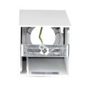 Oprawa sufitowa V-TAC GU10 kwadrat natynkowa biały+chrom 74x74x140mm VT-882-Q 3 lata gwarancji