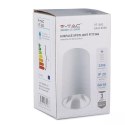 Oprawa sufitowa V-TAC GU10 okrągła natynkowa tuba biała 80x140mm VT-882-R 3 lata gwarancji