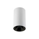 Oprawa sufitowa V-TAC GU10 okrągła natynkowa tuba biały+czarny 80x140mm VT-882-R 3 lata gwarancji