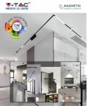 Oprawa szynosystem magnetyczny 24V V-TAC 15W LED czarna CRI90+UGR19 VT-4315 3000K 1000lm 3 lata gwarancji