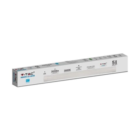 Oprawa V-TAC 20W LED belka liniowa natynkowa SAMSUNG CHIP 60cm 120Lm/W VT-8-20 4000K 2400lm 5 lat gwarancji