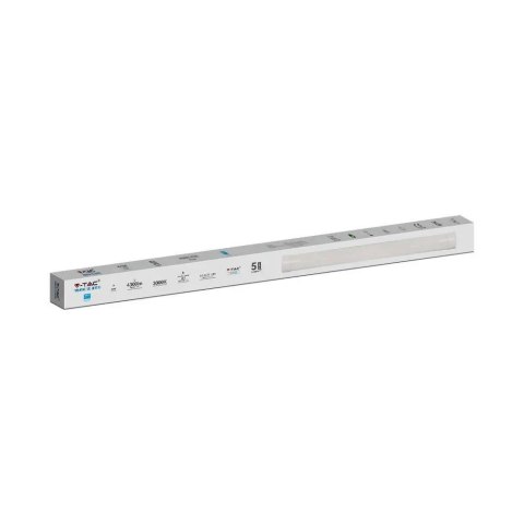 Oprawa V-TAC 40W LED liniowa natynkowa SAMSUNG CHIP 120cm 120Lm/W VT-8-40 6400K 4800lm 5 lat gwarancji