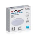 Plafon natynkowy okrągły V-TAC 15W LED SAMSUNG CHIP IP44 100Lm/W VT-8033 3000K 1500lm 3 lata gwarancji