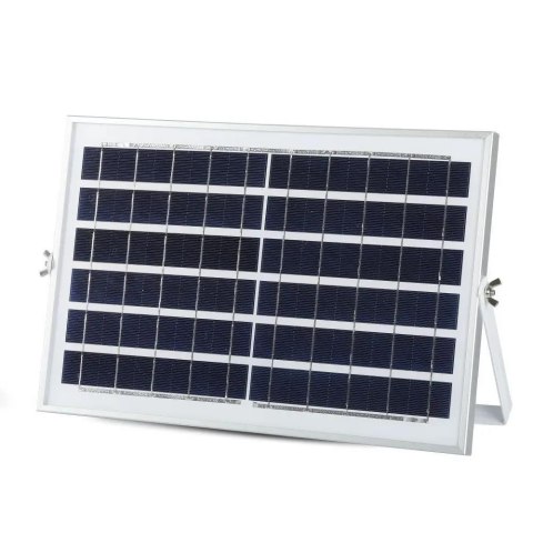 Projektor LED solarny V-TAC 12W czarny IP65 pilot timer VT-25W 6000K 550lm