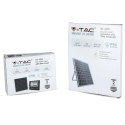 Projektor LED solarny V-TAC 16W czarny IP65 pilot timer VT-40W 6000K 1050lm