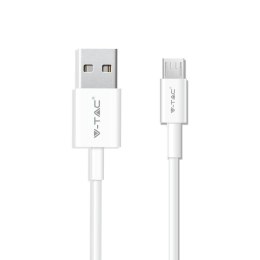 Przewód micro USB V-TAC 1M biały seria pearl VT-5301