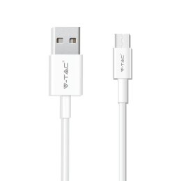 Przewód USB V-TAC typ C 1M biały seria pearl VT-5302