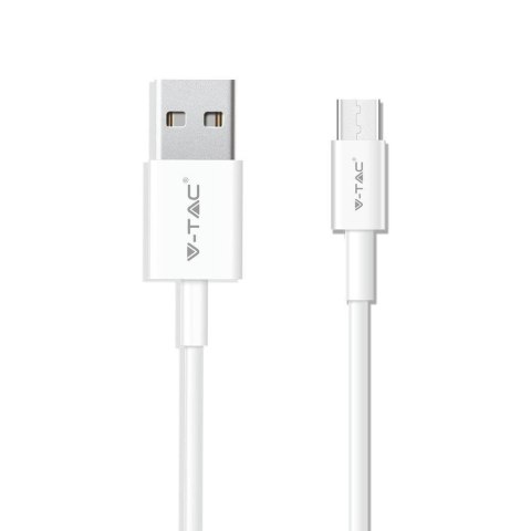 Przewód USB V-TAC typ C 1M biały seria pearl VT-5302