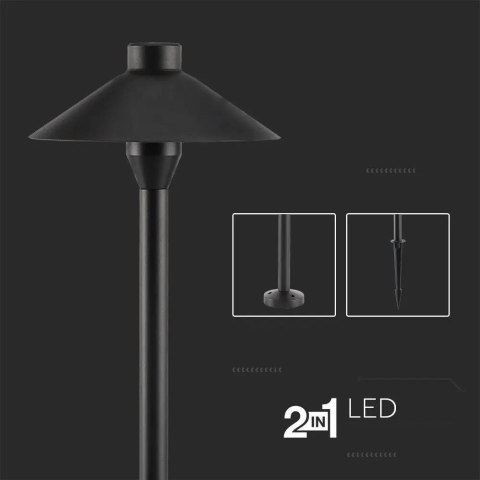 Słupek ogrodowy V-TAC 7W SAMSUNG CHIP 2w1 czarny VT-907 3000K 420lm 3 lata gwarancji