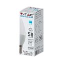 Żarówka LED V-TAC SAMSUNG CHIP 5.5W E14 świeczka ściemnialna VT-293D 6400K 470lm 5 lat gwarancji