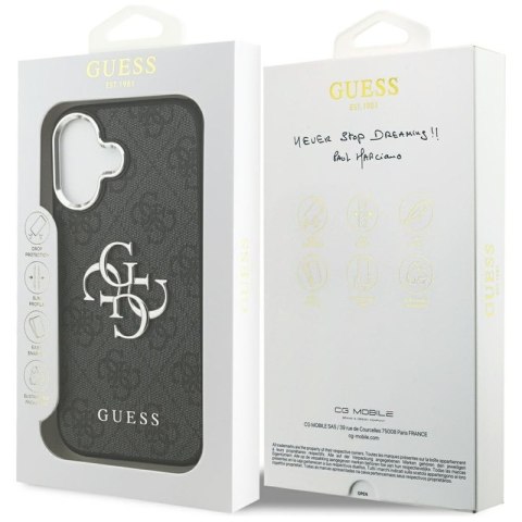Guess 4G Big 4G Classic Logo - Etui iPhone 17 (czarny / srebrny)
