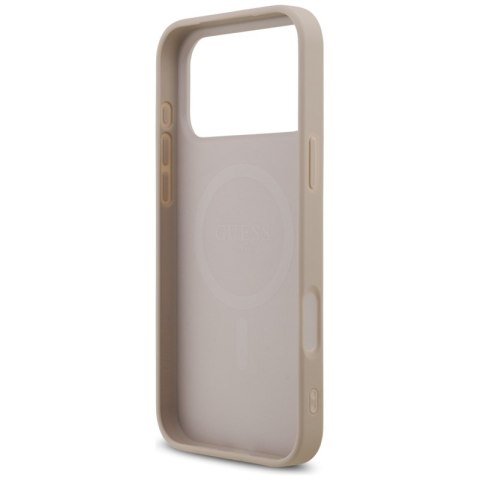 Guess 4G Printed Stripes MagSafe - Etui iPhone 17 Pro Max (różowy)