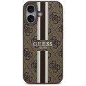 Guess 4G Printed Stripes MagSafe - Etui iPhone 17 (brązowy)