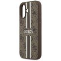 Guess 4G Printed Stripes MagSafe - Etui iPhone 17 (brązowy)