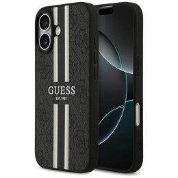 Guess 4G Printed Stripes MagSafe - Etui iPhone 17 (czarny)