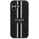 Guess 4G Printed Stripes MagSafe - Etui iPhone 17 (czarny)