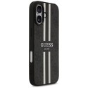 Guess 4G Printed Stripes MagSafe - Etui iPhone 17 (czarny)