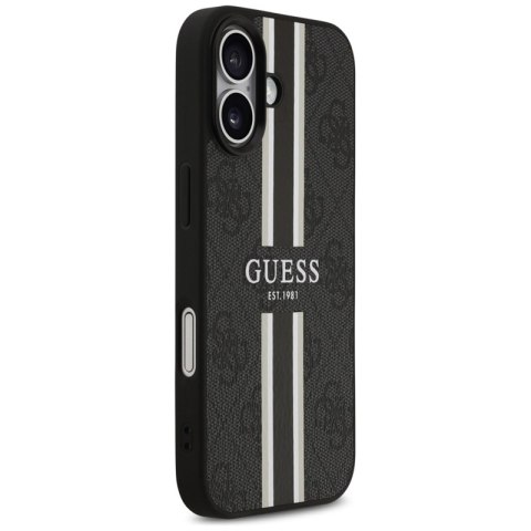 Guess 4G Printed Stripes MagSafe - Etui iPhone 17 (czarny)