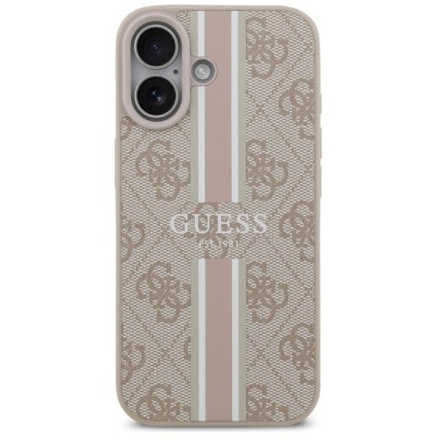 Guess 4G Printed Stripes MagSafe - Etui iPhone 17 (różowy)