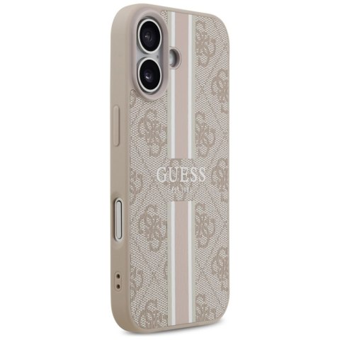 Guess 4G Printed Stripes MagSafe - Etui iPhone 17 (różowy)