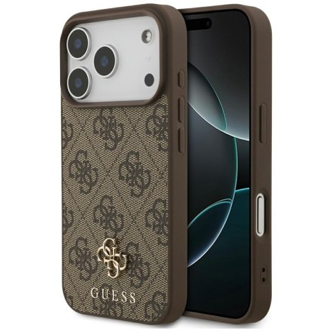 Guess 4G Small 4G and Classic MagSafe - Etui do iPhone 17 Pro (brązowy)