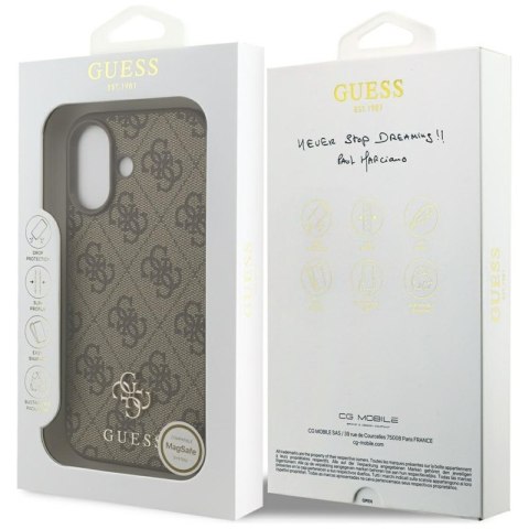 Guess 4G Small 4G and Classic MagSafe - Etui do iPhone 17 (brązowy)