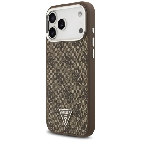 Guess 4G Triangle Logo MagSafe - Etui iPhone 17 Pro Max (brązowy)