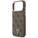 Guess 4G Triangle Logo MagSafe - Etui iPhone 17 Pro Max (brązowy)
