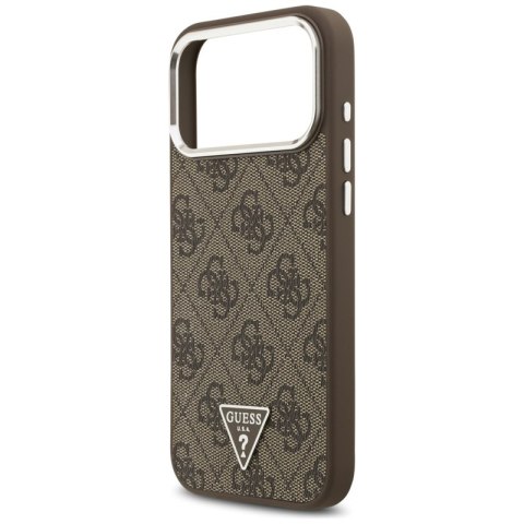 Guess 4G Triangle Logo MagSafe - Etui iPhone 17 Pro Max (brązowy)