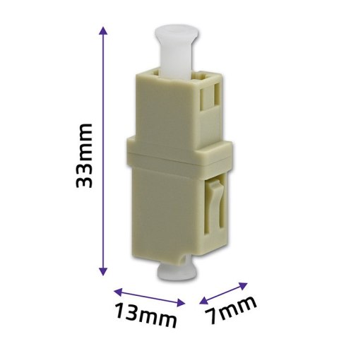 Qoltec Adapter światłowodowy LC/UPC | Simplex | Multimode