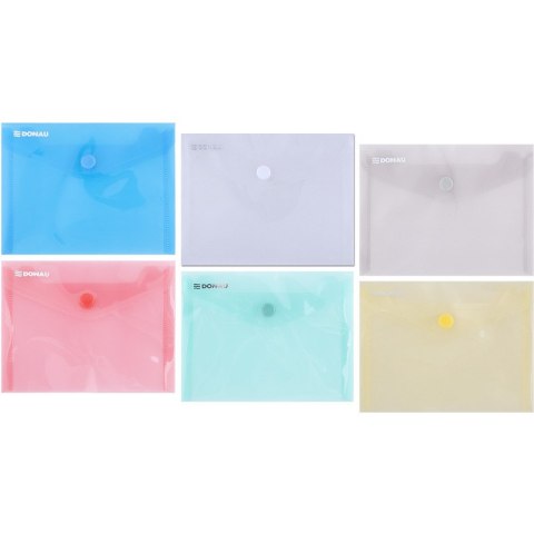 TECZKA KOPERTOWA DONAU PP A6 NA ZATRZASK TRANSPARENTNA