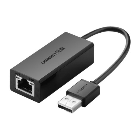 Adapter Ethernet Ugreen CR110 USB-C do RJ45 100Mbs (czarny)