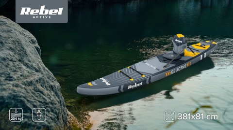 Deska SUP REBEL ACTIVE PRO Touring, 381x81x15, zestaw