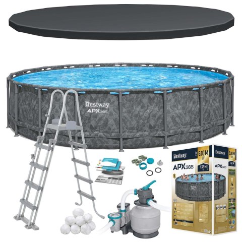 Basen ogrodowy stelażowy 671 x 132 cm 11w1 Bestway 561JZ