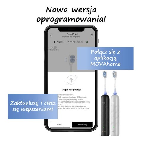 Szczoteczka Elektryczna MOVA Fresh Pro (srebrna)