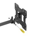 Uchwyt do ściany 23-43 cali czarny LPA41-221 (regulacja w pionie i w poziomie)
