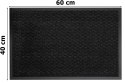 Wycieraczka do butów wejściowa pod drzwi 40x60 cm NEILA szara