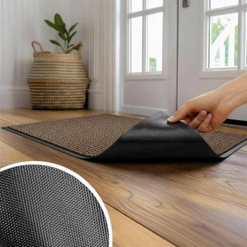 Wycieraczka do butów wejściowa pod drzwi 40x60 cm Neila brązowa