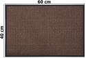 Wycieraczka do butów wejściowa pod drzwi 40x60 cm Neila brązowa