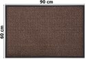 Wycieraczka do butów wejściowa pod drzwi 60x90 cm ELIANA brązowa