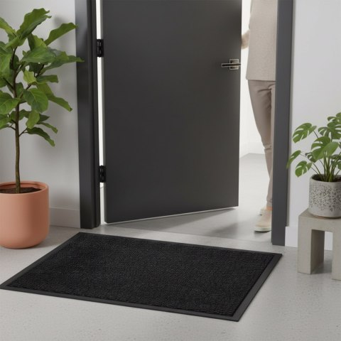 Wycieraczka do butów wejściowa pod drzwi 60x90 cm ELIANA szara
