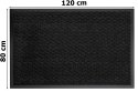 Wycieraczka do butów wejściowa pod drzwi 80x120 cm WANDA szara